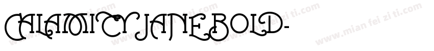 CALAMITY JANE BOLD字体转换